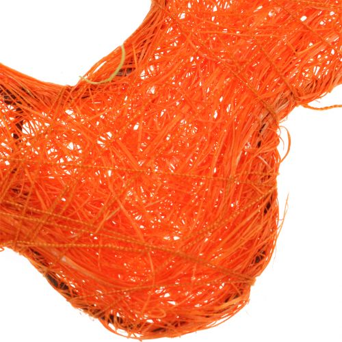 Floristik24 Fleur de sisal orange Ø7,5cm 25 pcs