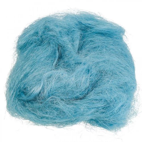 Floristik24 Herbe de sisal pour l&#39;artisanat, matériel artisanal, matériau naturel turquoise 300g