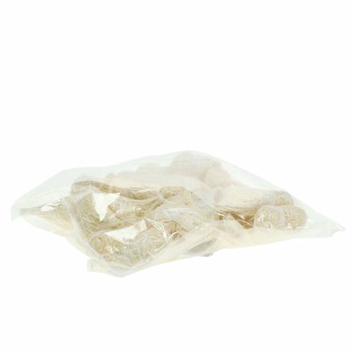 Article Crème coeur en sisal 5cm 24 pcs