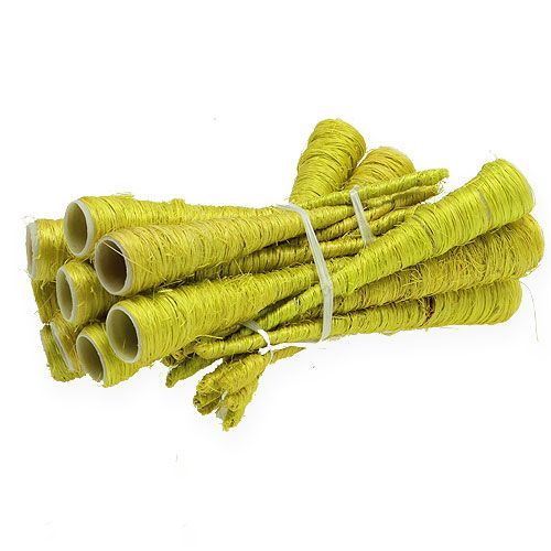 Floristik24 Sac sisal vert clair Ø1,5cm L15cm 20 pcs