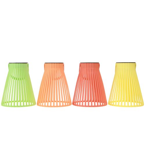 Floristik24 Lampe suspendue lanterne de jardin solaire LED 4 couleurs Ø14,5cm 4pcs