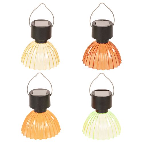 Lampe solaire suspendue élégante pour un espace extérieur raffiné, terrasse ou jardin, 14 cm, lot de 4