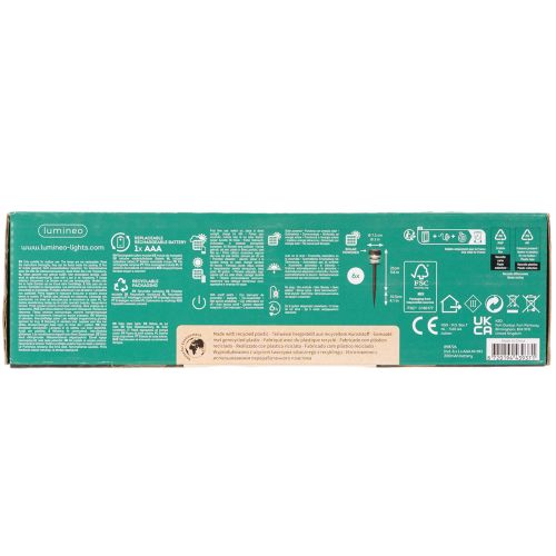 Lampes solaires de jardin avec piquet, lampes d'extérieur pour allées de jardin, 35 cm, lot de 6 | Floristik24.be