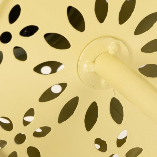 Article Lampe solaire de table à motif floral délicat pour balcon ou terrasse, 28 cm