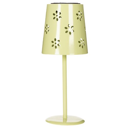 Article Lampe de table solaire LED à motif floral, éclairage d'ambiance extérieur, 28 cm