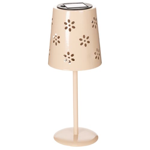 Lampe de table à motif floral, solaire, pour un éclairage romantique de jardin, 28 cm