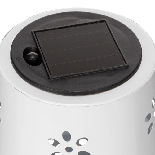 Article Lampe solaire de table à motif floral pour éclairer un balcon, une terrasse ou un jardin, 28 cm