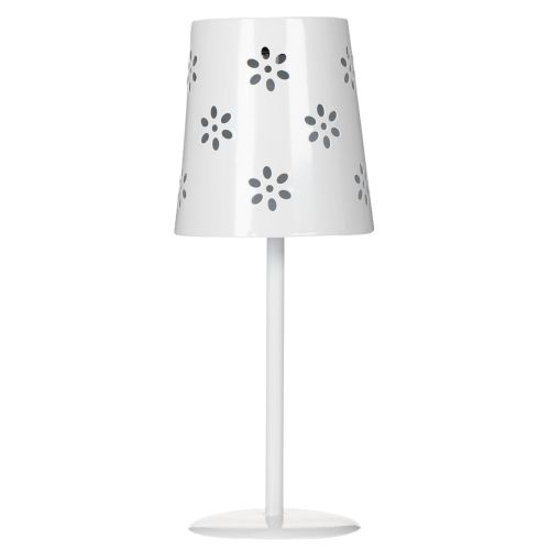Article Lampe solaire de table à motif floral pour éclairer un balcon, une terrasse ou un jardin, 28 cm