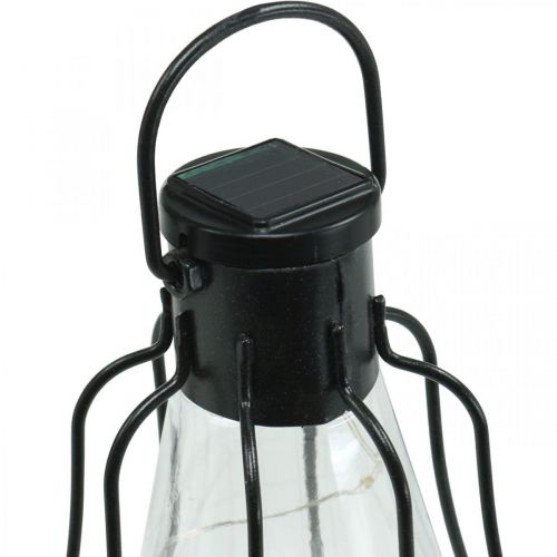 Floristik24 Lampe solaire à suspendre, lanterne de jardin blanc chaud Ø11cm H21cm