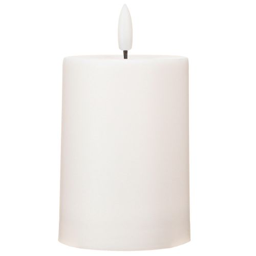 Article Bougie Solaire Bougie LED avec Minuterie Blanc Blanc Chaud Ø7cm H12.5cm