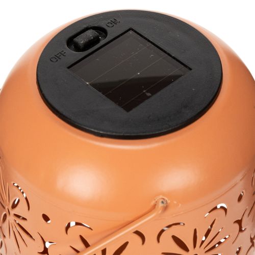 Article Lanterne solaire à motif floral pour des soirées romantiques au jardin, 26 cm