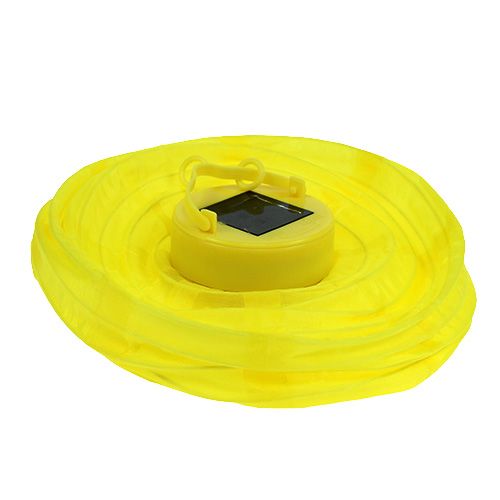 Article Lampion LED avec solaire 20cm jaune