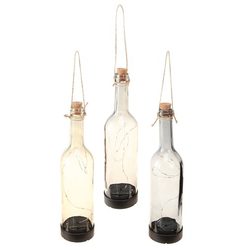 Article Lampes solaires d&#39;extérieur LED bouteilles Ø7,5cm H31cm 3pcs
