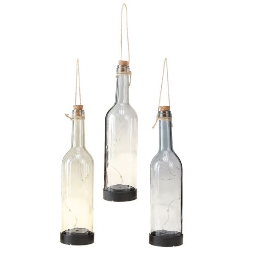 Article Lampes solaires d'extérieur LED bouteilles Ø7,5cm H31cm 3pcs
