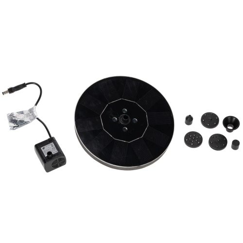 Article Pompe solaire pour bassins de jardin, élément décoratif flottant avec LED, 16 cm