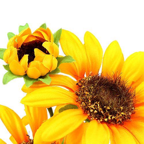 Floristik24 Fleurs de tournesol artificielles Ø 9 cm L. 24 cm 4 p.
