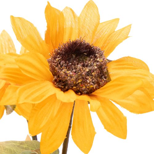 Tournesol artificiel, décoration réaliste, 72 cm, lot de 2 | Floristik24.be