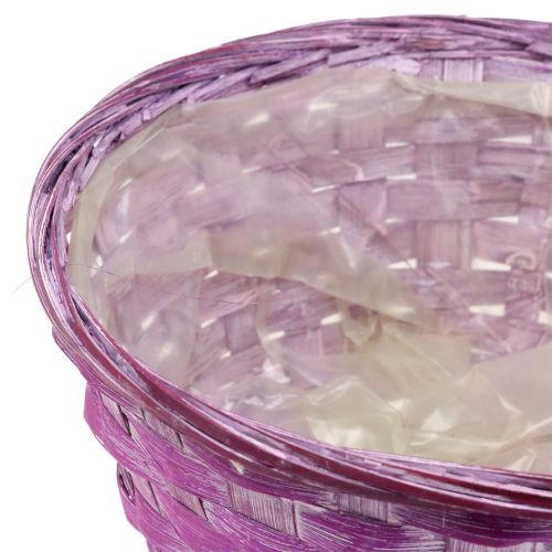 Article Bol à chips rond violet/blanc/rose Ø19cm 8 pcs