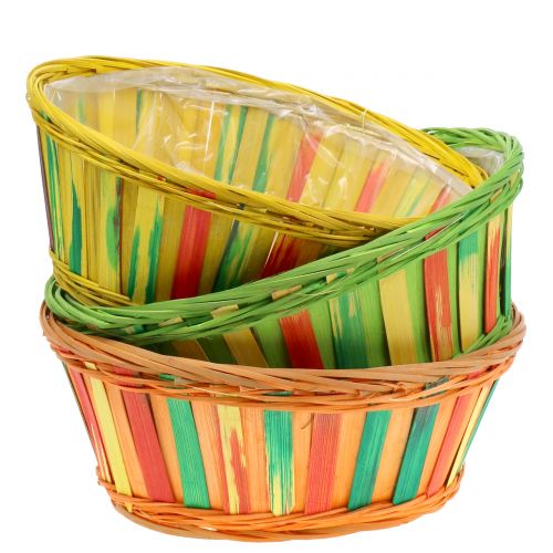 Floristik24 Panier à chips rond coloré Ø25cm 9pcs