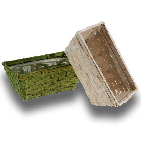 Jeu de particules aggloméré carré vert / blanc 10pcs | Floristik24.be