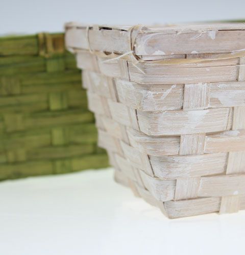 Jeu de particules aggloméré carré vert / blanc 10pcs | Floristik24.be