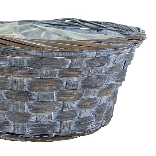 Article Bac à copeaux panier à plantes rond Ø20cm blanc/gris/marron 8 pcs