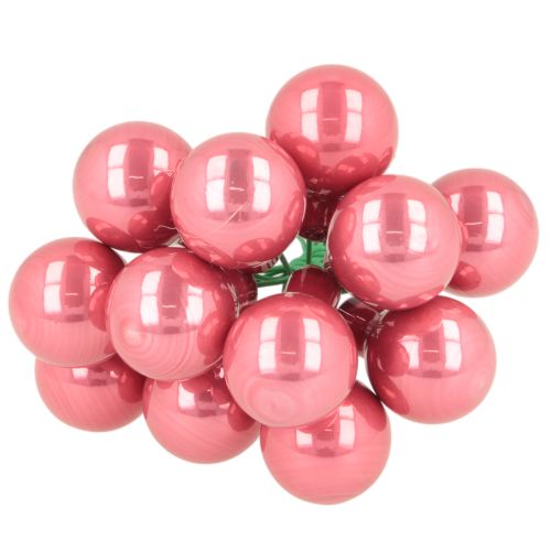 Boules de Noël sur fil de fer, mini baies brillantes effet miroir, 20 mm, 140 pièces | Floristik24.be