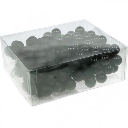 Article Mini boules de Noël sur fil de verre noir Ø20mm 140 pcs