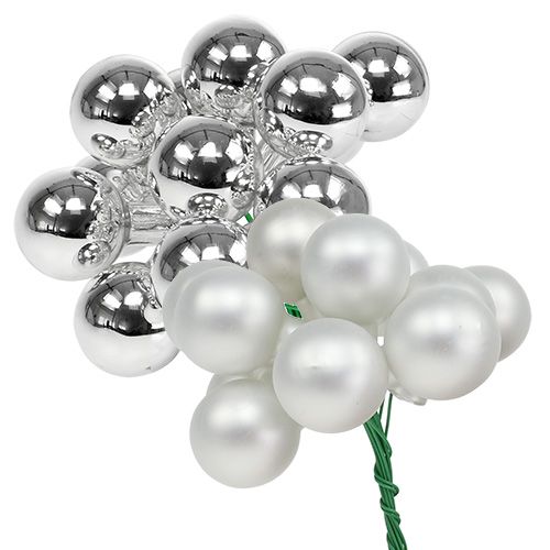 Article Baies miroir 25mm argent mix 140 pcs