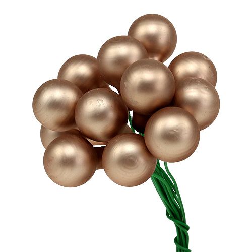 Floristik24 Miroir baies crème-rose mix 15mm 140p