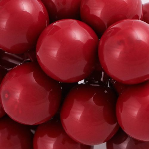 Article Boules de Noël en verre rouge baies miroir Ø20mm 140 pcs