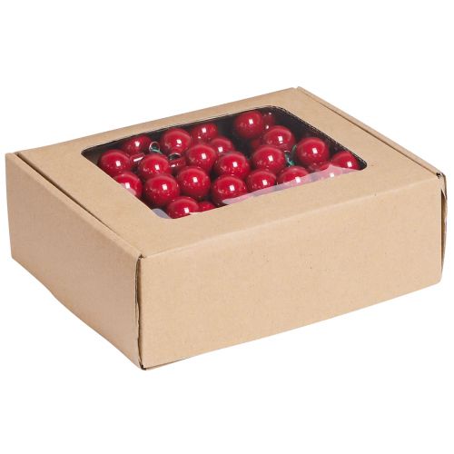 Article Boules de Noël en verre rouge baies miroir Ø20mm 140 pcs
