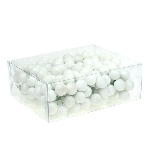 Article Baies miroir Ø2cm blanc mat, brillant 140 pièces