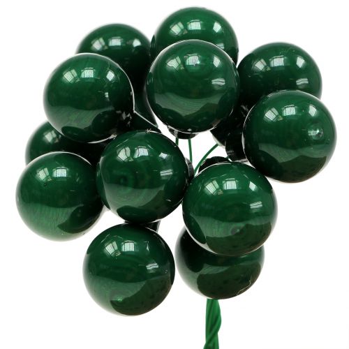 Baies miroir vert foncé Ø2cm 144 pcs