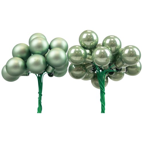 Floristik24 Baies miroir mix vert pastel Ø20mm 140pcs