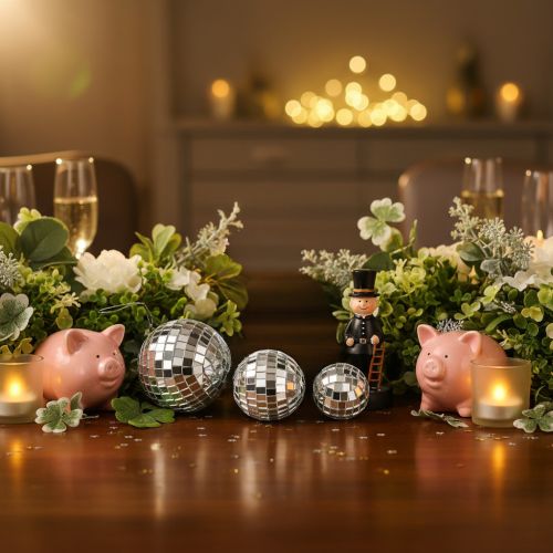 Boules décoratives à effet miroir, élément de décoration de fête, argentées, 2-4 cm, lot de 50 | Floristik24.be