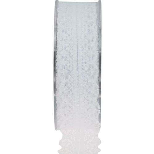 Article Ruban dentelle ruban cadeau blanc ruban décoratif dentelle 28mm 20m