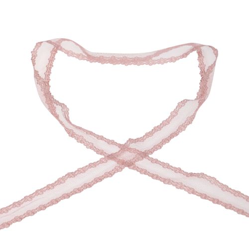 Ruban dentelle ruban de mariage ruban dentelle vieux rose 20mm 20m