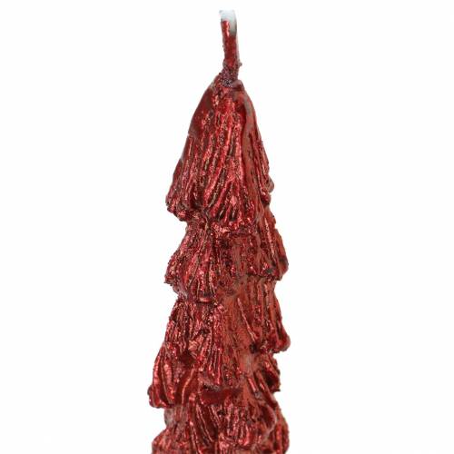 Article Bougies coniques sapin rouge 30mm × 260mm 2pcs