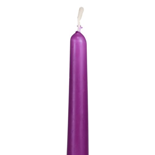 Floristik24 Bougies coniques Bougies Wenzel violet 250/23mm 12 pcs