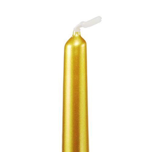 Article Bougies coniques 300/23 bougies de table en or 12 pièces