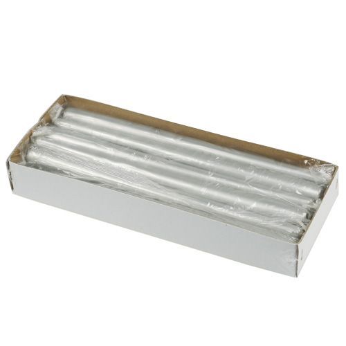 Article Bougies coniques 300/23 argent 12pcs.