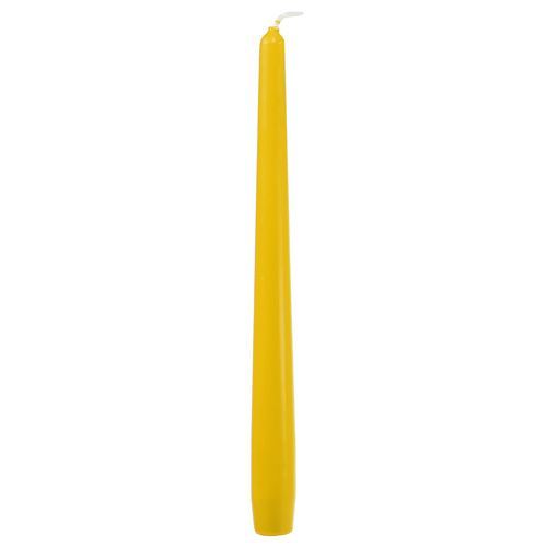 Article Bougies coniques 250/23 jaunes 12 pcs