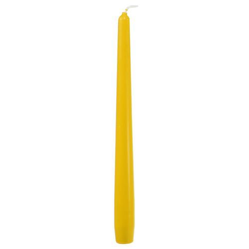 Floristik24 Bougies coniques 250/23 jaune 12pcs