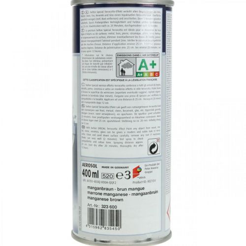 Floristik24 Peinture en aérosol effet terre cuite, peinture effet Méditerranée 400ml