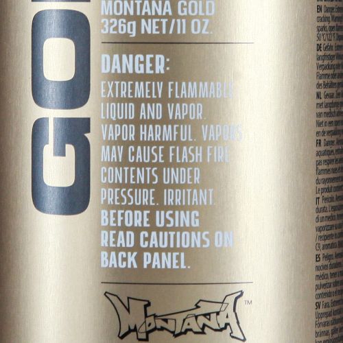 Article Peinture en aérosol céramique acrylique Montana Gold 400 ml