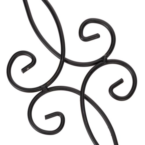 Article Tuteur de jardin orné, forme décorative et boule métallique élégante, 90 cm, 2 pièces
