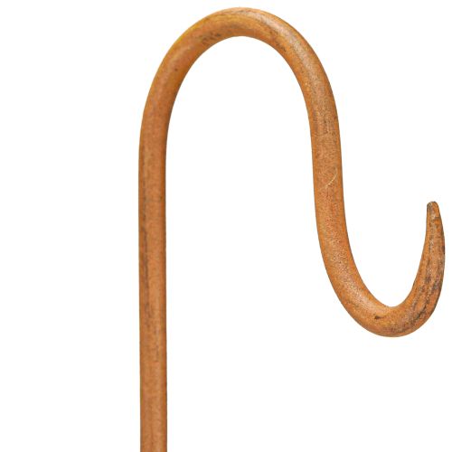 Floristik24 Tige avec crochet Décoration de jardin en métal rouille H80cm 3pcs