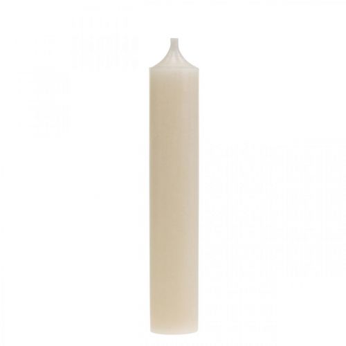 Floristik24 Bougie bâton décoration bougie crème blanche 120mm/Ø21mm 6 pcs