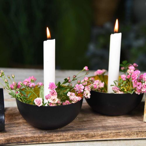 Article Bougie conique bougies en cire crème blanche 180mm/Ø21mm 6pcs